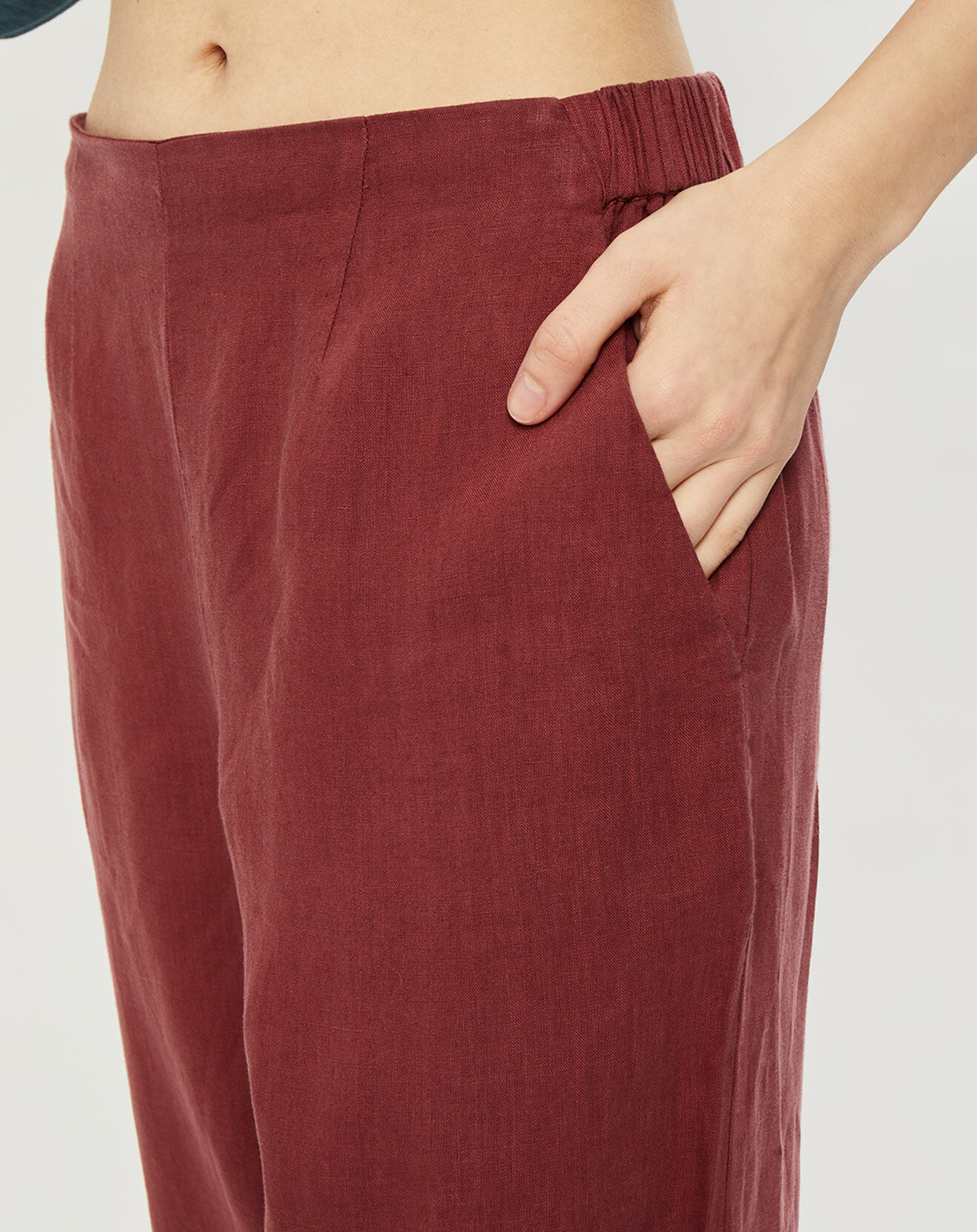 Harris Wilson Pantalon 100% Lin Carlos terracotta