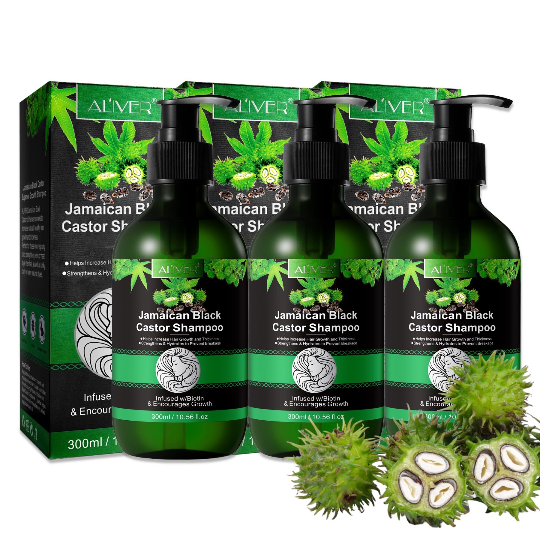 ALIVER Rizinusöl Haarshampoo