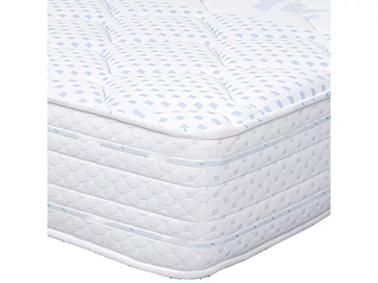 Matelas LEON King Size, réversible 180 x 200, à mémoire de forme, ferme, indépendance du couchage, avec face été/hiver - épaisseur 24 cm