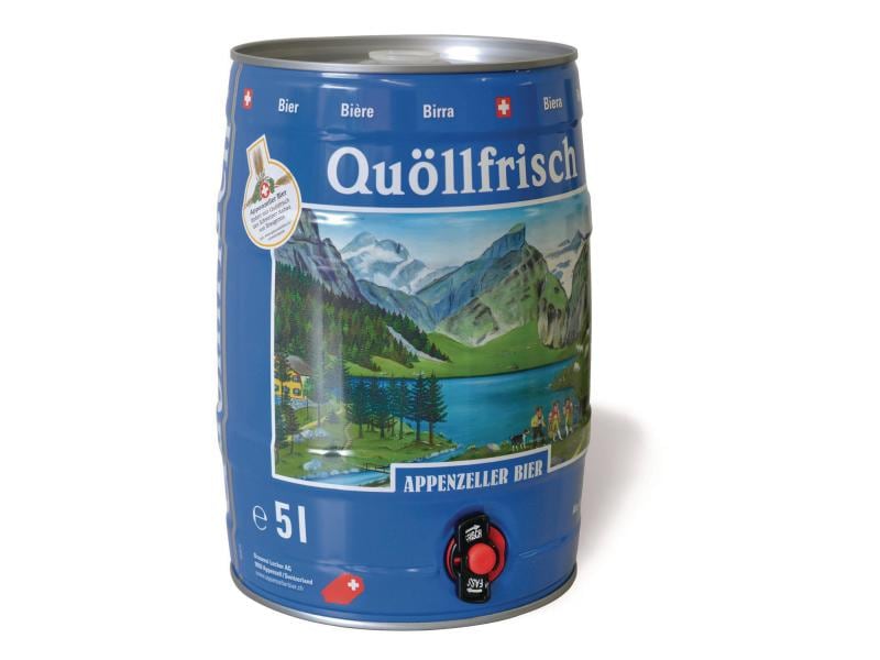 Appenzeller Bier Bier Quöllfrisch Fass 5 l hell Hellbier