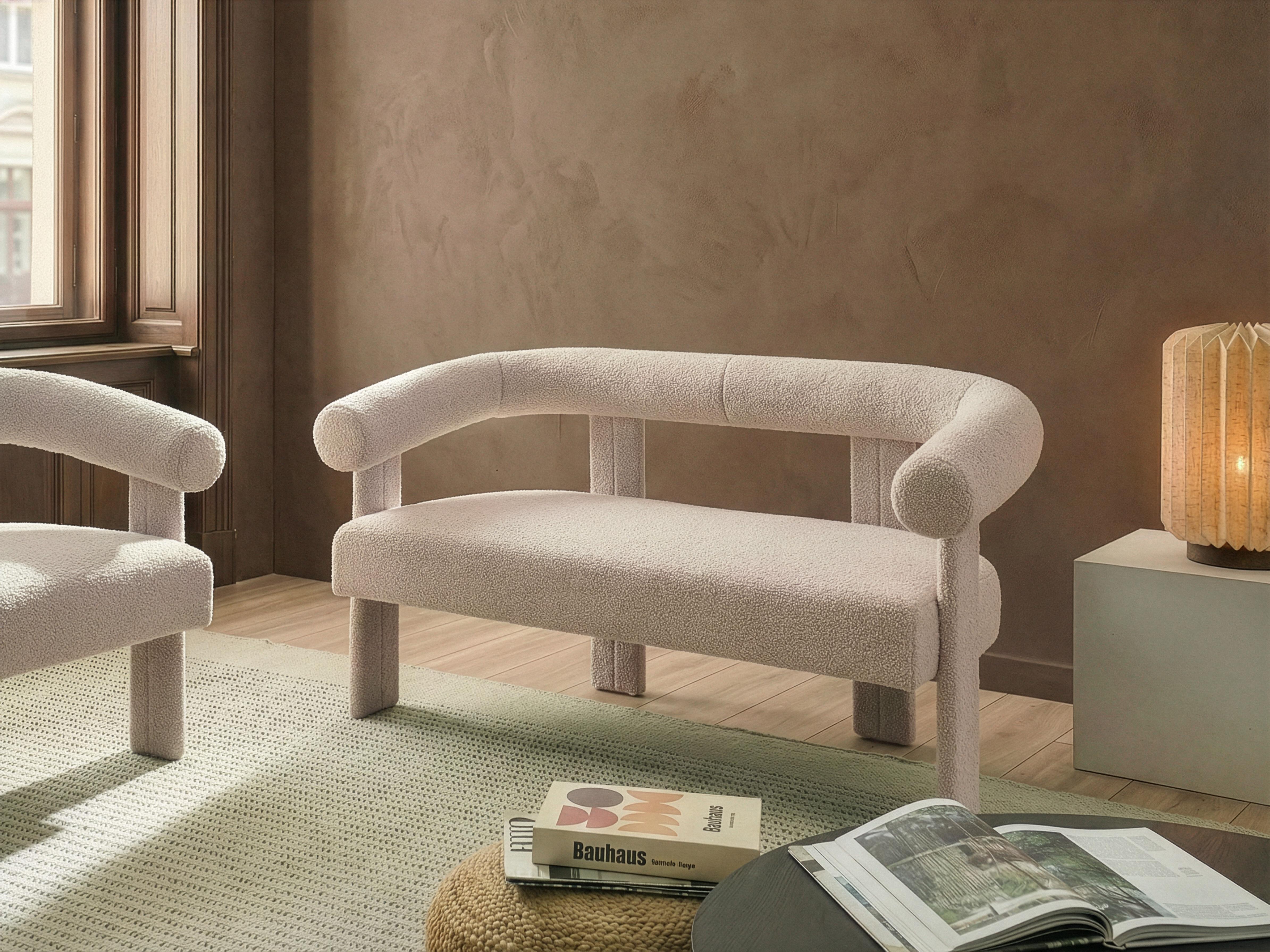 Bankenset ILBRO Bouclé Lichtbeige