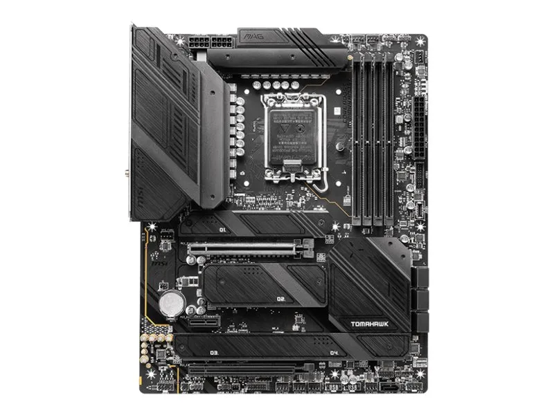 MSI MAG Z790 Tomahawk WIFI - Bundkort - ATX - LGA1700 sokkel - Z790 Chipset - USB-C 3.2 Gen 2x2, USB 3.2 Gen 2, USB 3.2 Gen 1, USB-C 3.2 Gen2 - 2.5 Gigabit LAN, Wi-Fi 6E, Bluetooth - onboard grafik (CPU påkrævet) - HD Audio (8-kanaler)