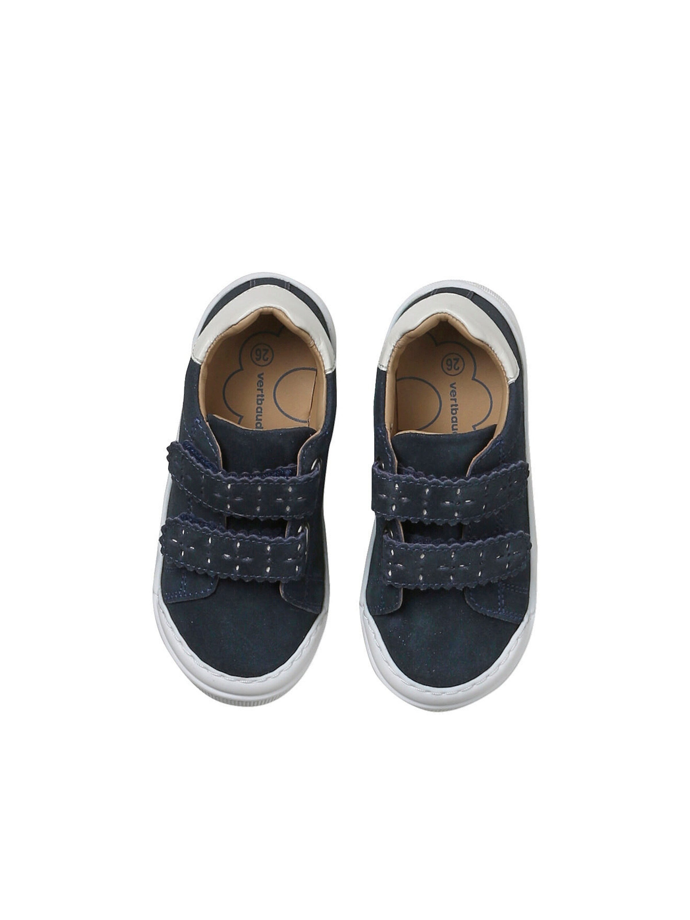 Vertbaudet Mädchen Klett-Sneakers mit Anziehtrick marine