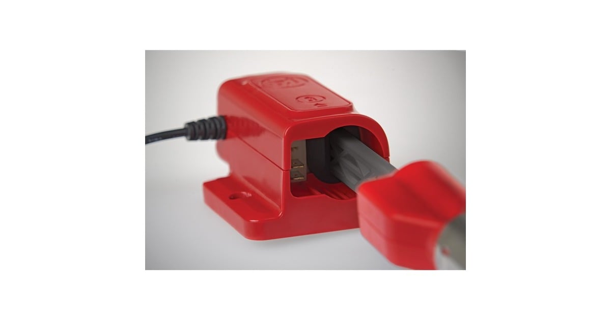 WOLF-GartenQC 25 eM e-multi-star wandlaadstation oplaadstation  (Rood)