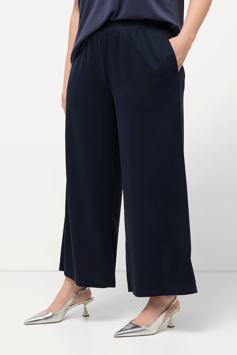 Jersey-Culotte, weites Bein, Elastikbund, Modalmix