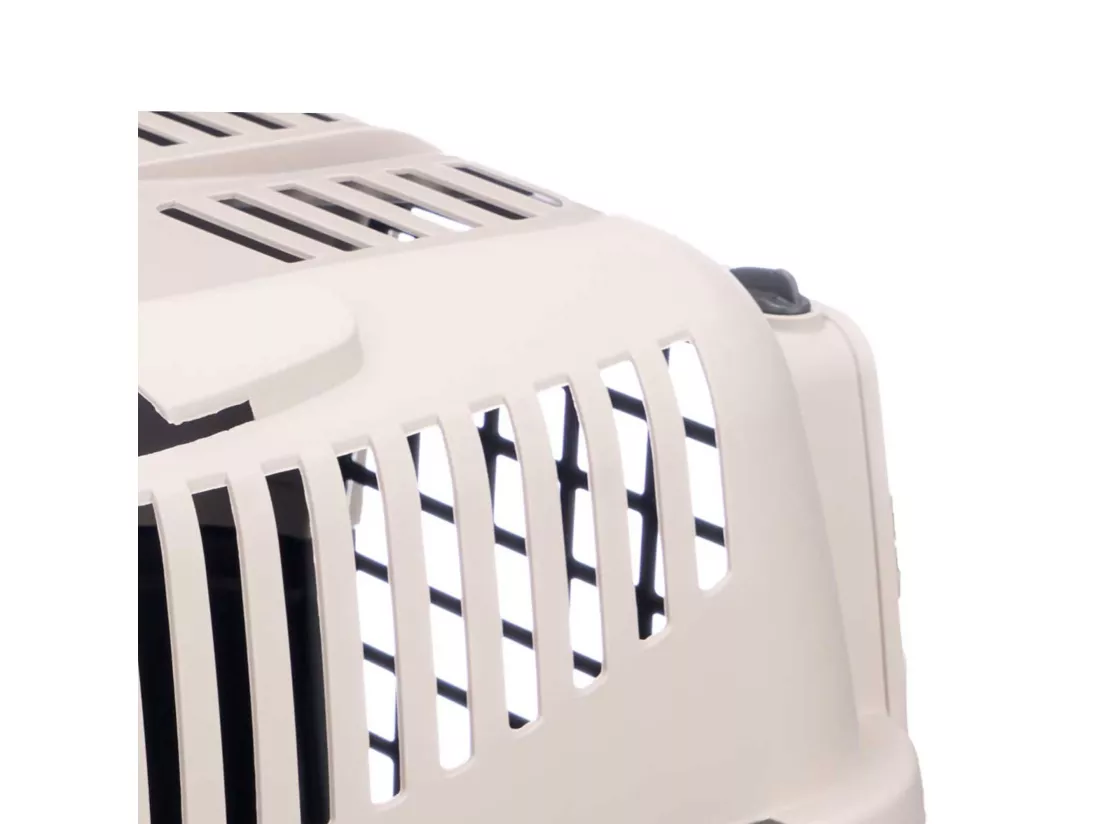 Cage de transport pour animaux en plastique noir 55x36x35cm
