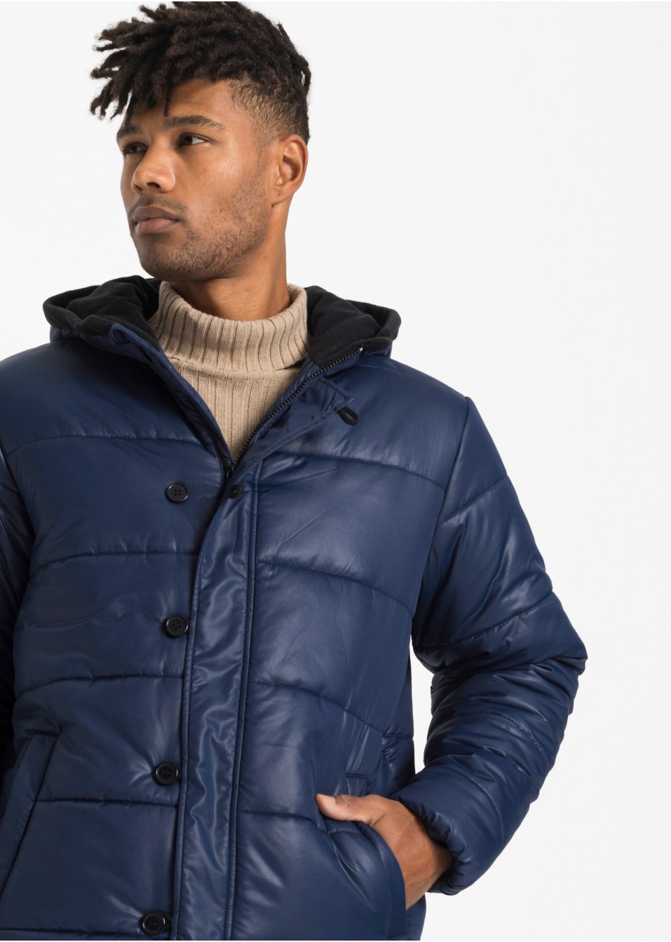 Parka hiver matelassée coupe confort avec polyester recyclé