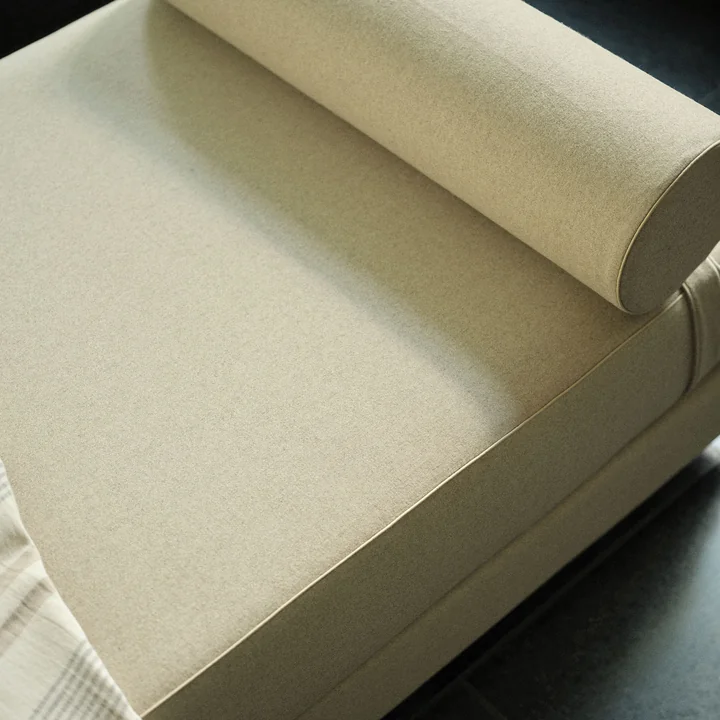 Softline - Lubi Schlafsofa mit Kaltschaummatratze, blau (Filz 846), inkl. Nackenrolle