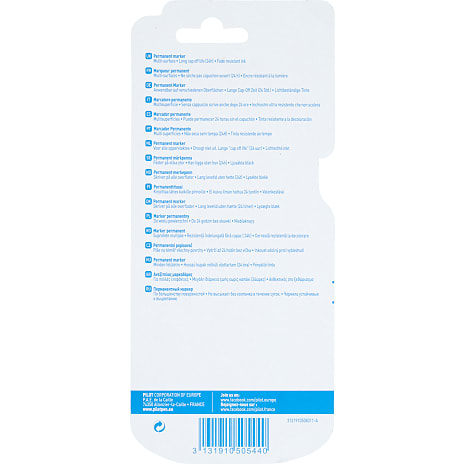 Pilot marker 100 3-pak - sort