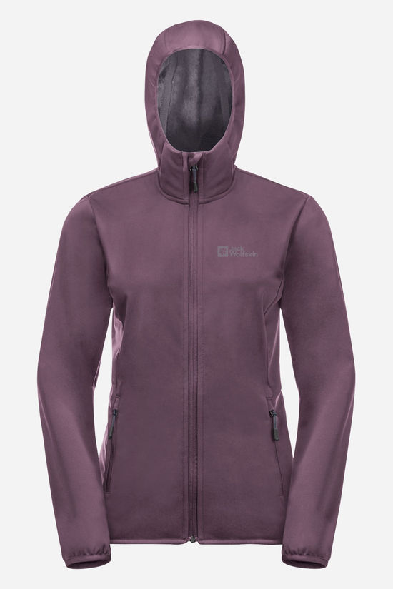 Jack Wolfskin Jack Wolfskin Windhain Hoody Softshell Jas Dames
