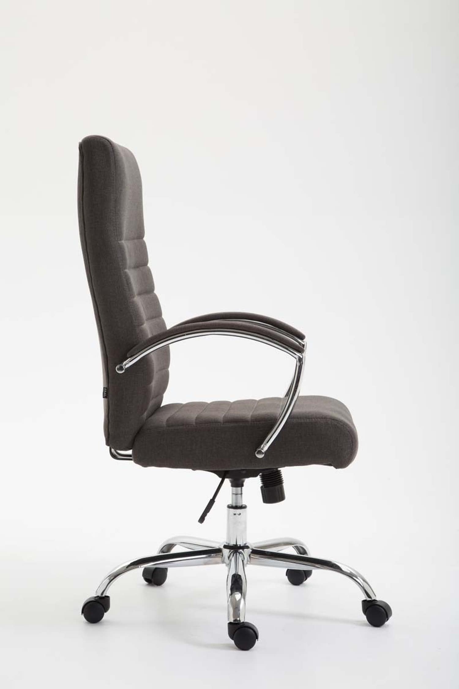 TPFLiving Bürostuhl Vallon Stoff Dunkelgrau