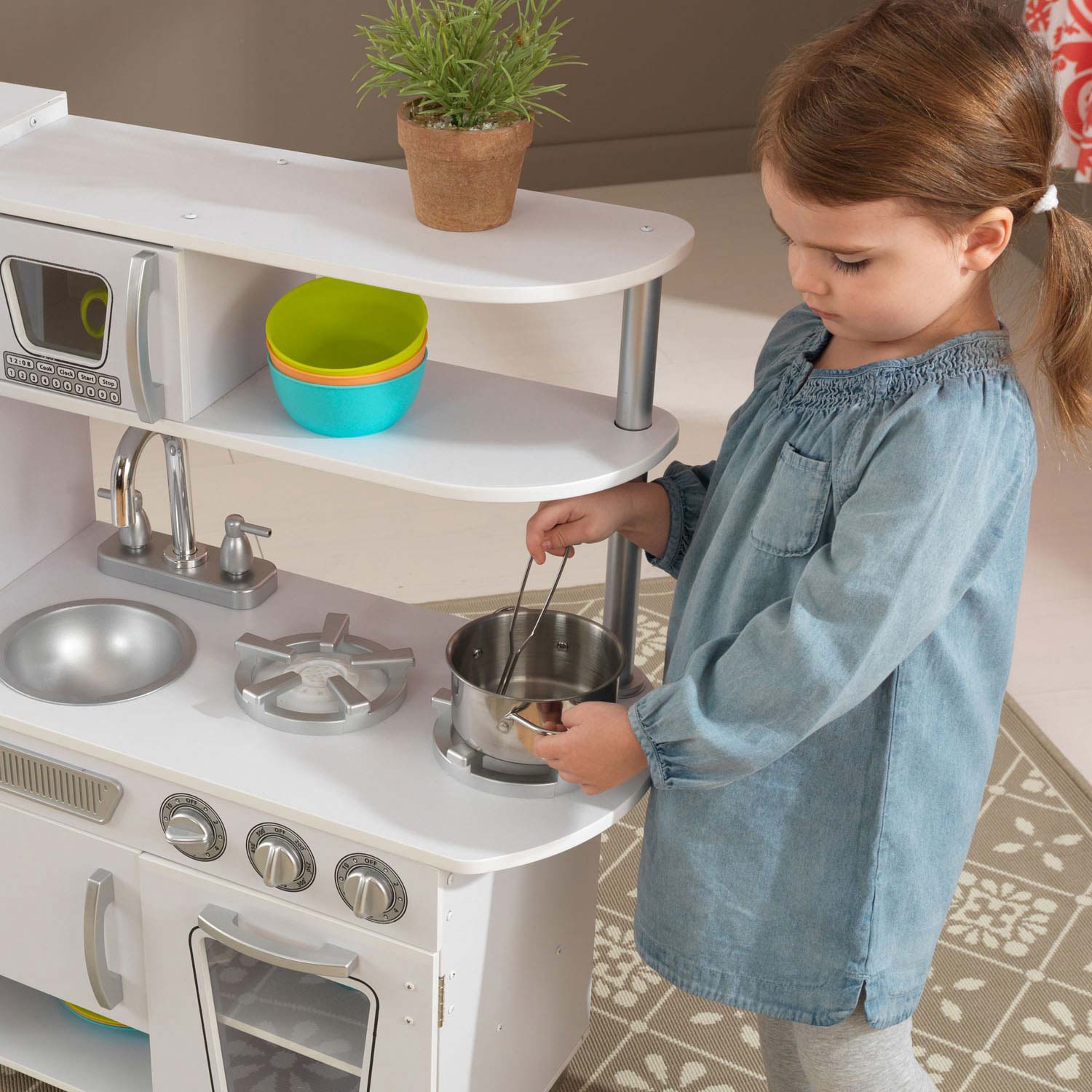 KidKraft Houten Kinderkeuken Vintage Wit