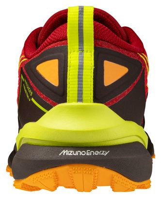 Chaussures Trail Mizuno Wave Daichi 9 Rouge/Jaune Homme