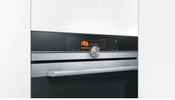 Siemens iQ700 HS658GXS1 - Ovn - med dampfunktion - til indbygning - niche - bredde: 56 cm - dybde: 55 cm - højde: 58.5 cm - med selv-rengøring - Klasse A  - rustfrit stål