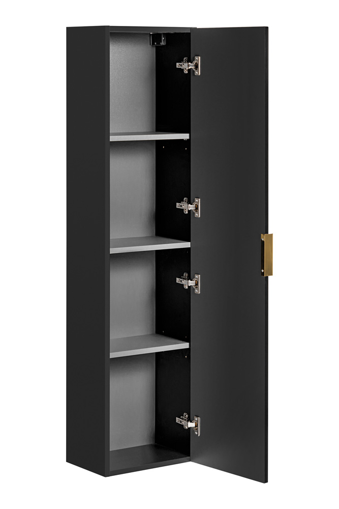 Comad Adele Black FSC kolomkast 35x25x140cm zwart mat