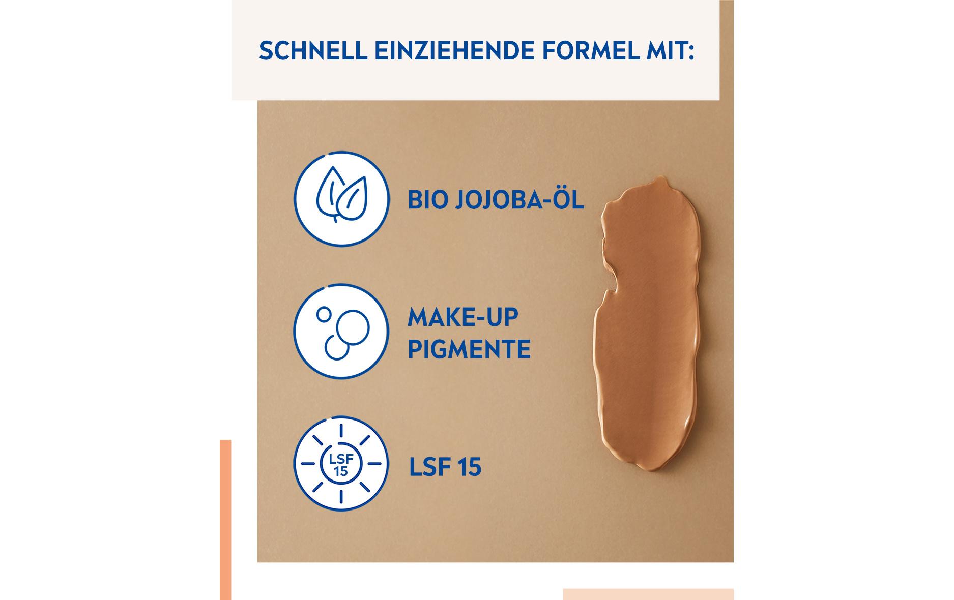 Tagescrème 5in1 BB Mittel LSF 15 50 mlGetönte Tagespflege mit 5-fach-Wirkung für einen sofort makellosen Teint