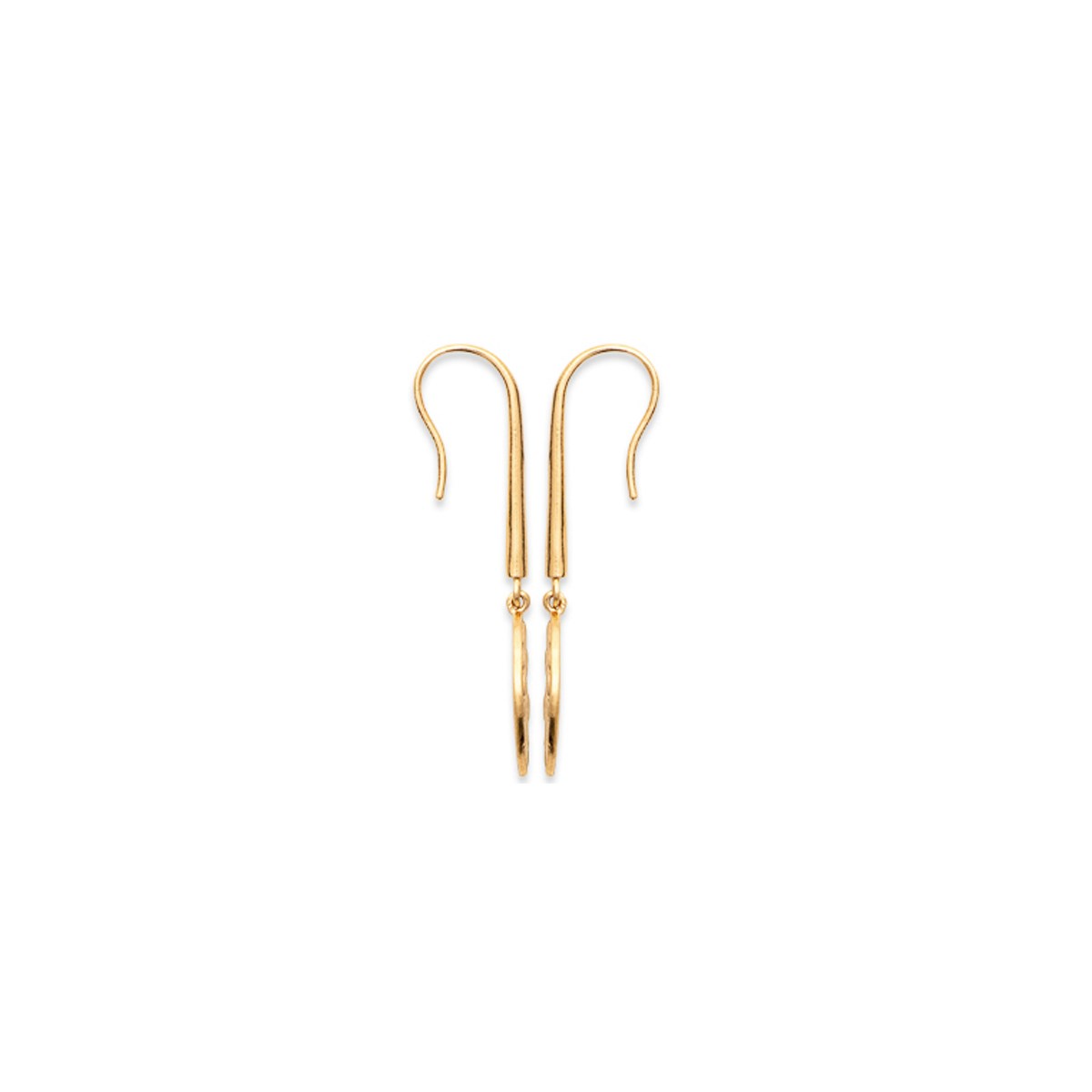 Boucles d'oreilles pendantes plaqué or jaune LION - Bijoux Privés Discovery