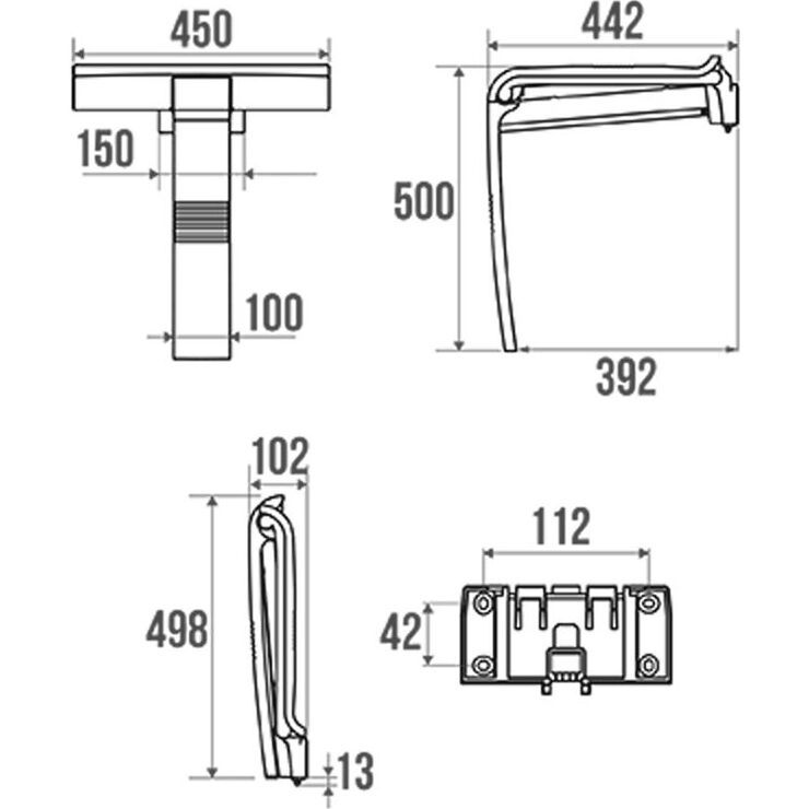 Siège de douche Design WOOD