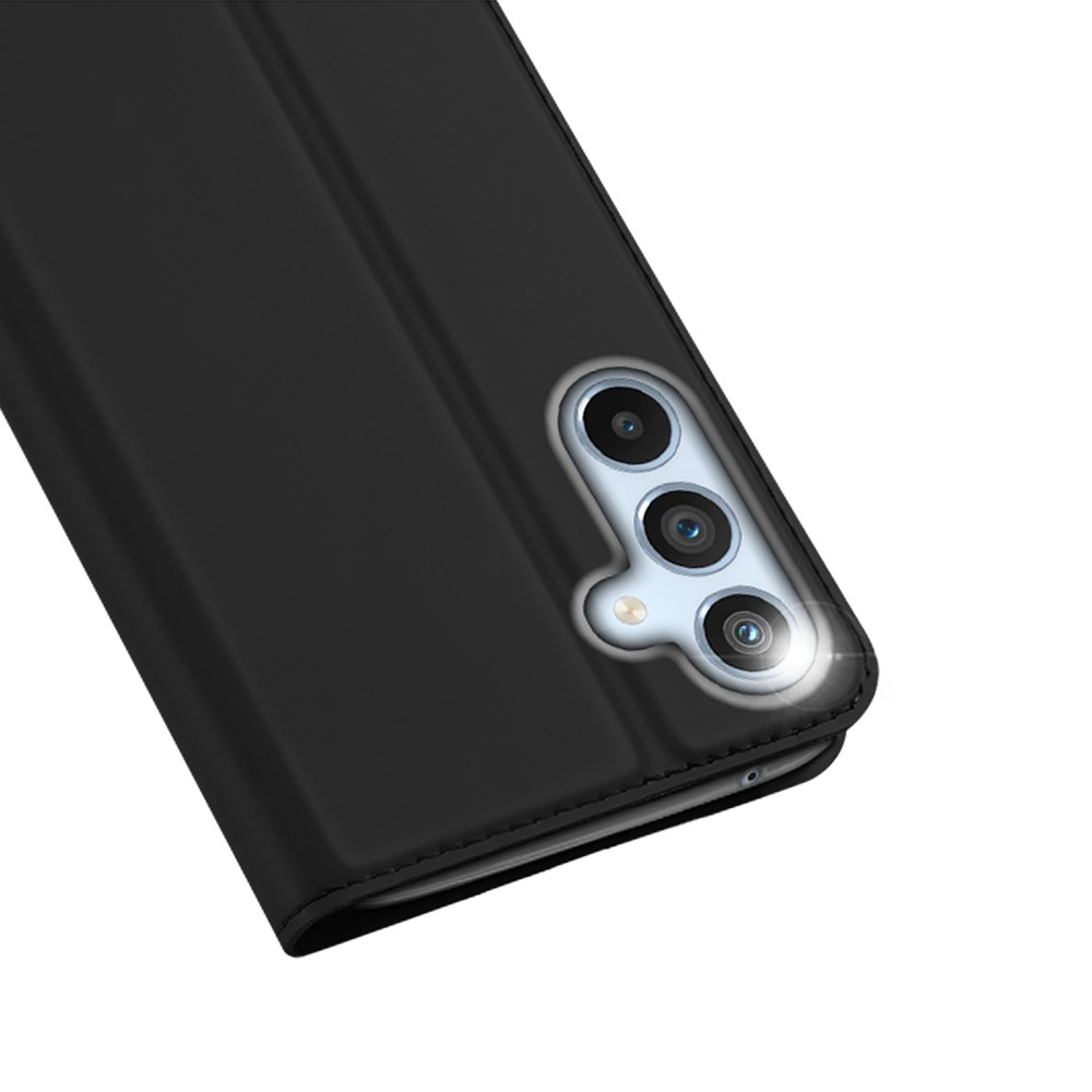 Samsung Galaxy A54 5G Flip Wallet Cover Leder Tasche - Schwarz