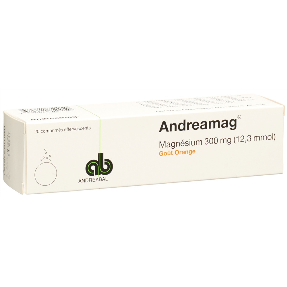 ANDREAMAG Brausetabl 300 mg mit Orangenaroma Ds 20 Stk