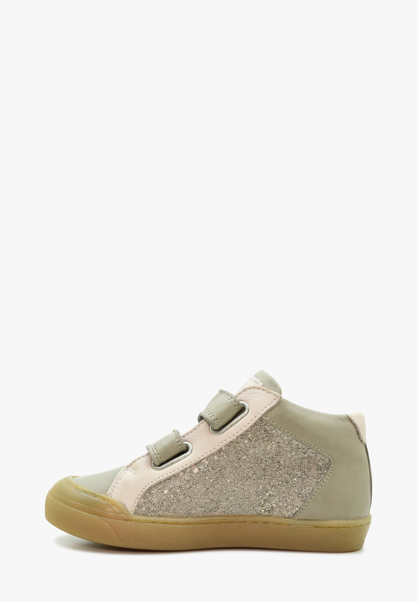 Rapperswil velcro   Kinder Glitzer Beige