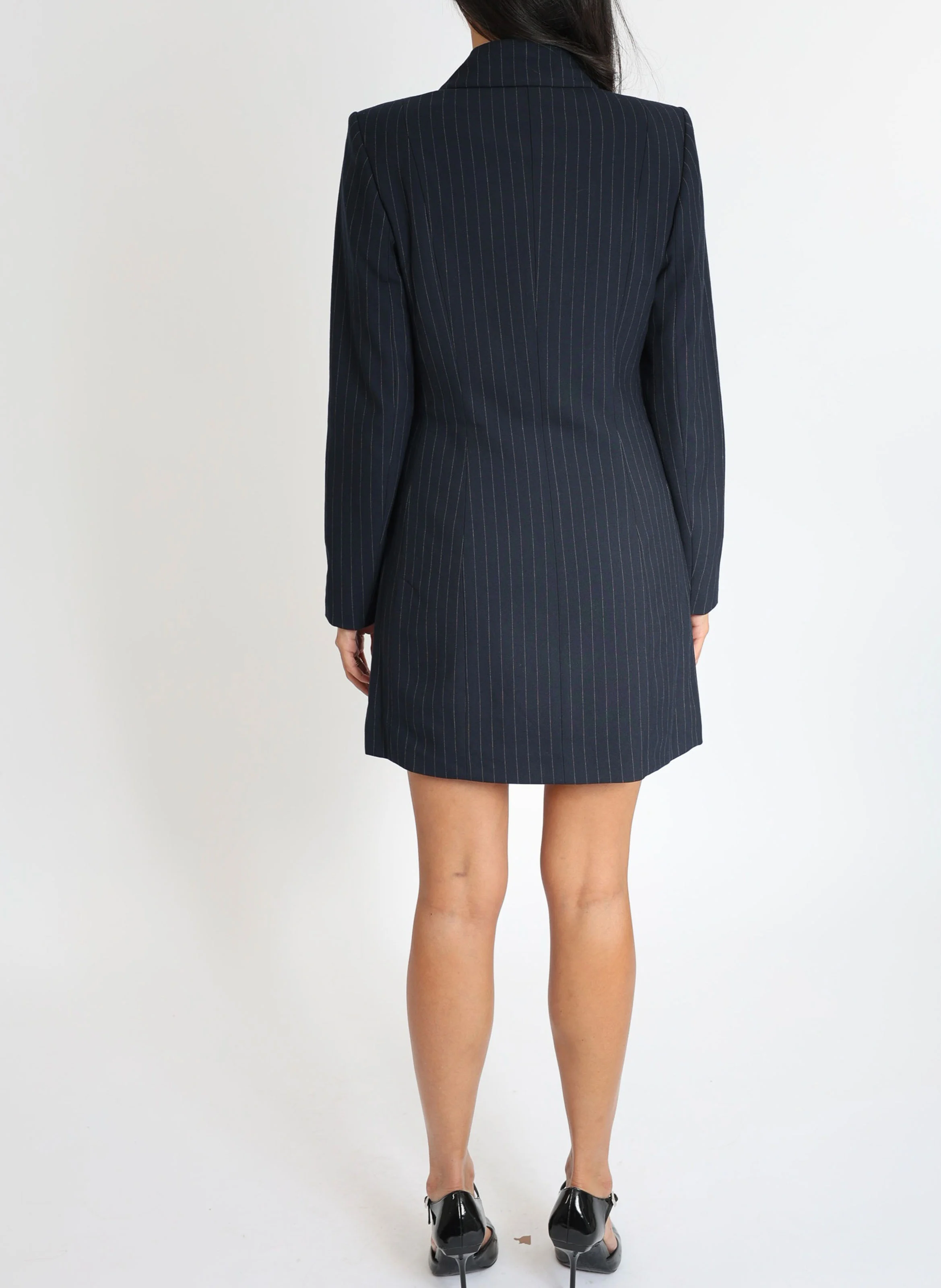 AUDREY - Robe courte rayée | Bleu