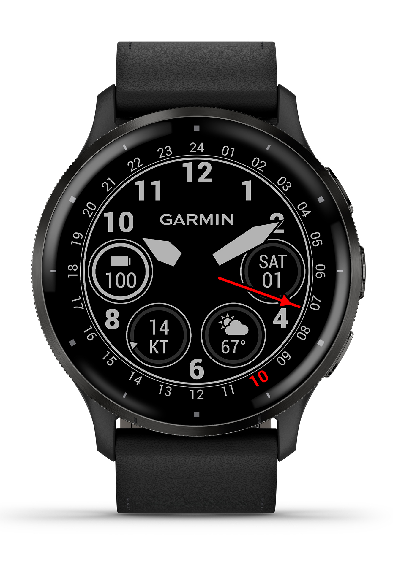 Garmin Venu 3 Schwarz/Schiefergrau mit 010-02784-52