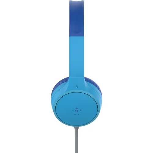 SoundForm Mini kabelgebundener On-Ear Kopfhörer mit Mikrofon   85dB Lautstärke-Begrenzung (AUD004BTBL) - Blau