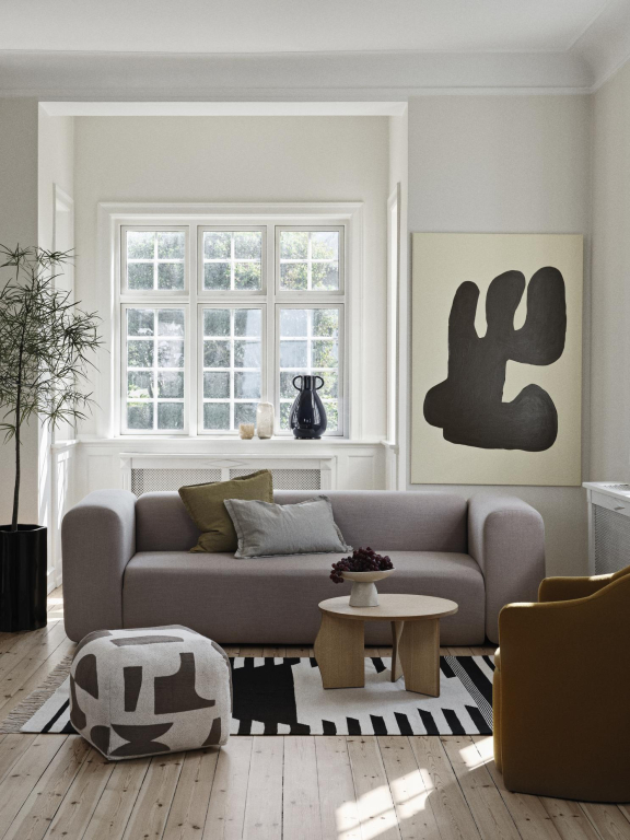 Broste Copenhagen Linn kussenhoes 40x60 Dove Grey