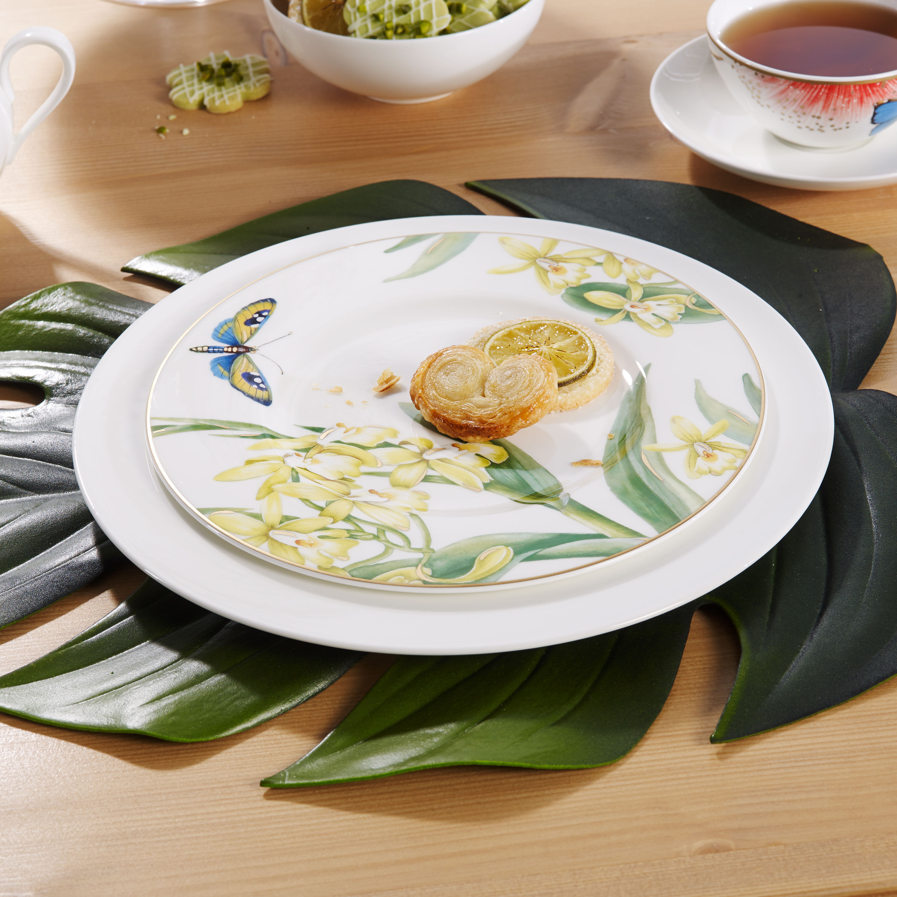Amazonia Appetizer and dessert plate Multi-colored, 8.9'', Premium Bone Porcelain