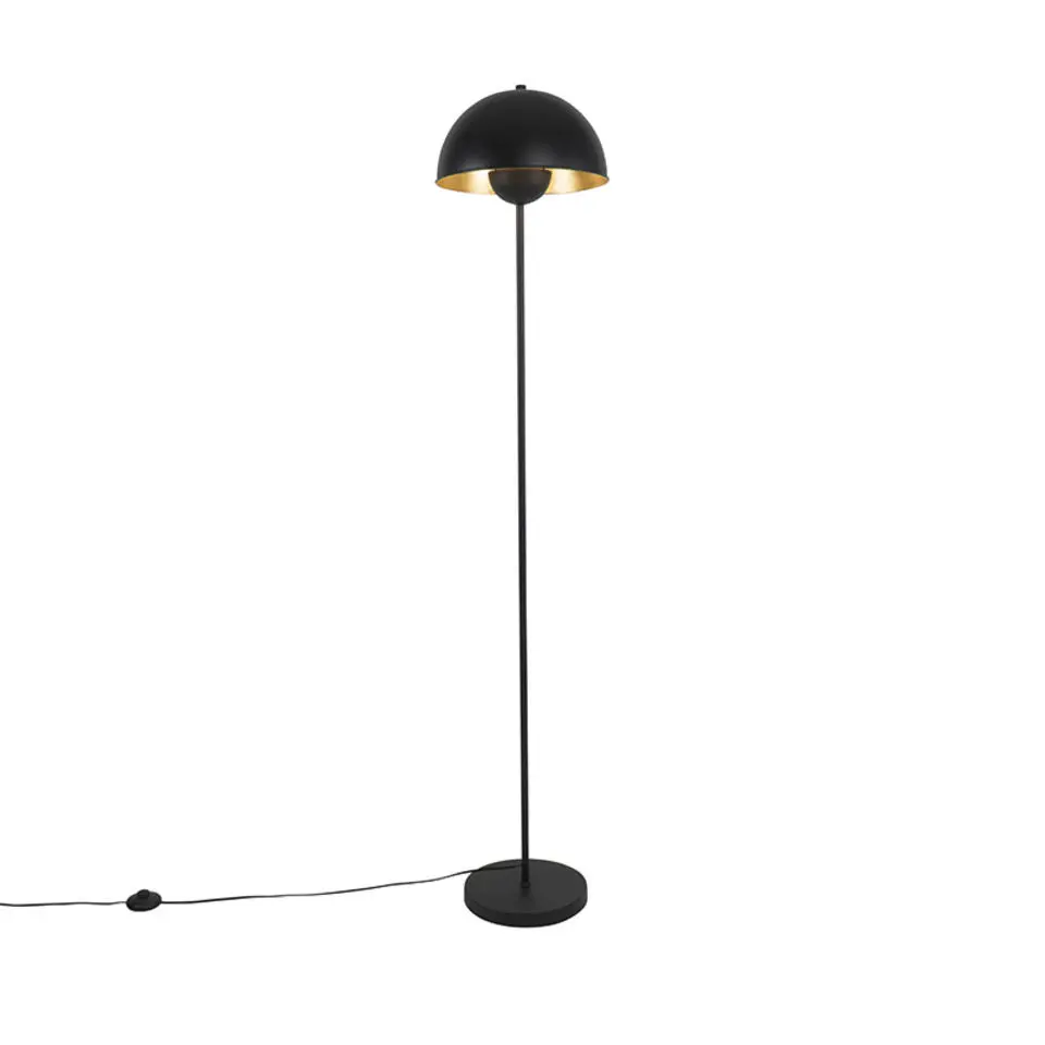 Qazqa vloerlampen magnax zwart e27