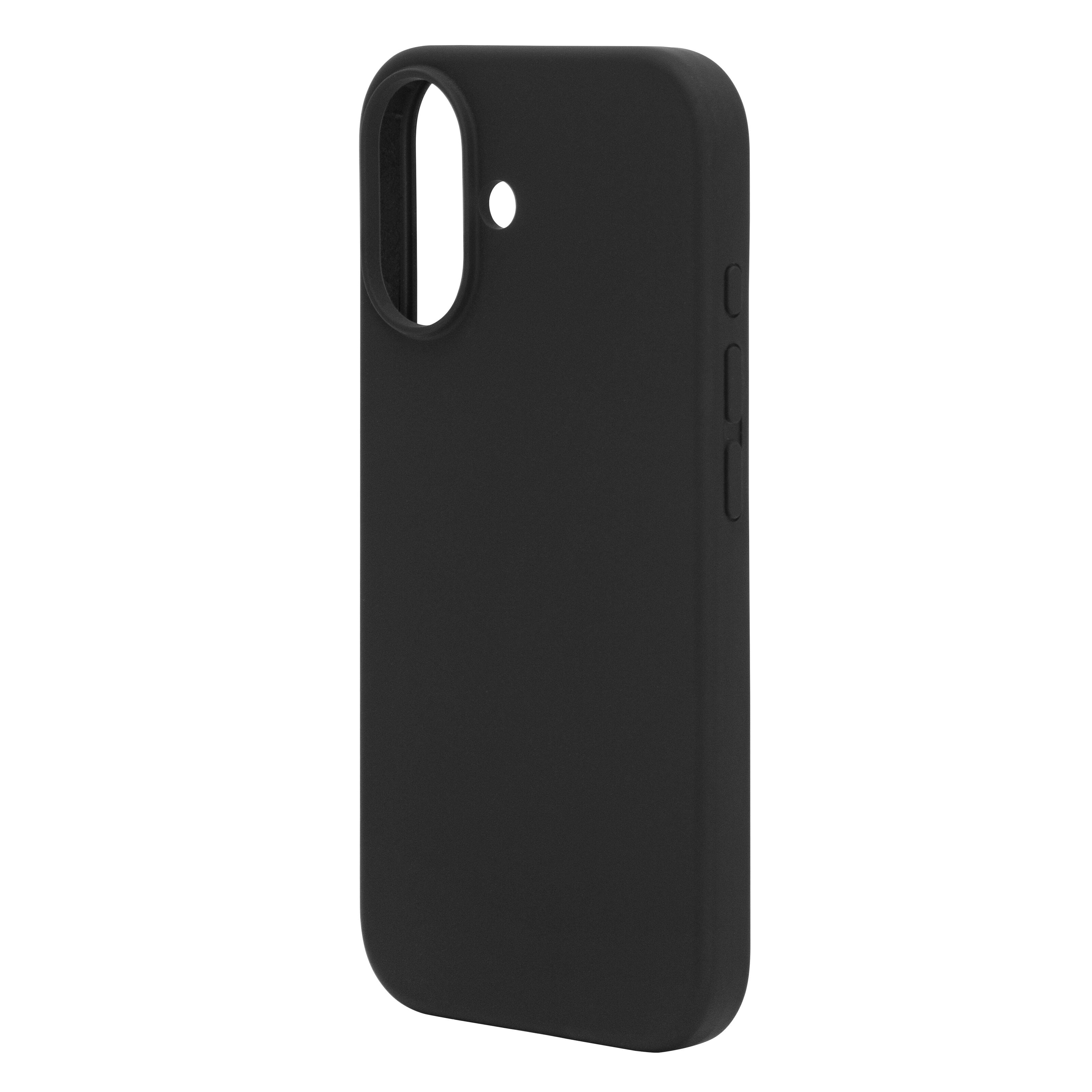 Linocell Rubber case for iPhone 16 Svart