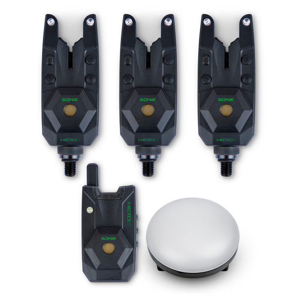 Ensemble de Détecteurs de Touches Herox Sonik 3 1 avec Lampe pour Bivvy