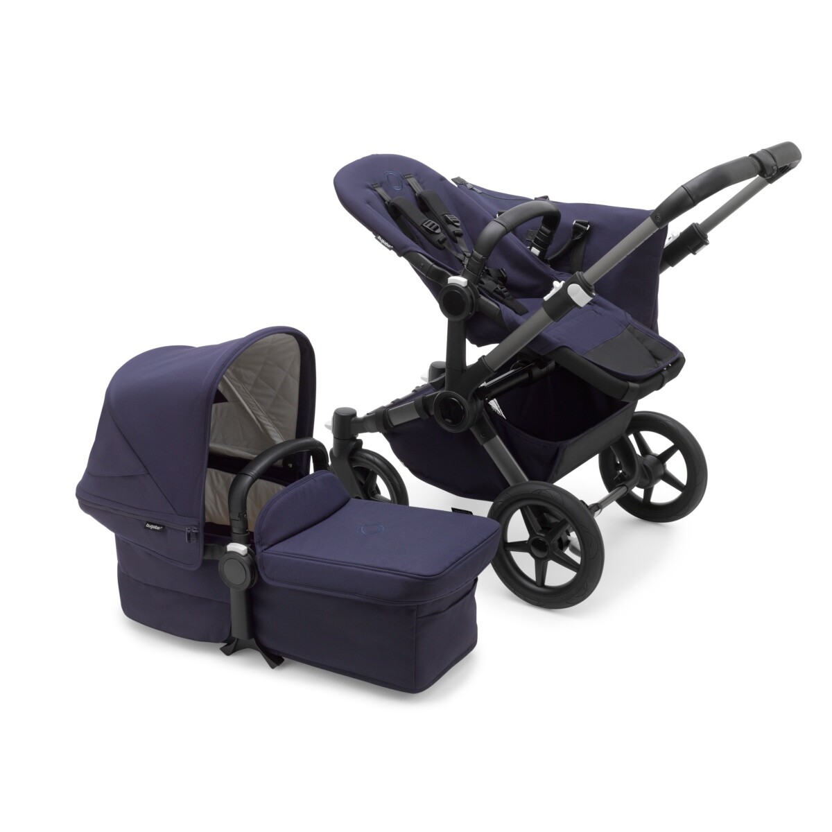Bugaboo International BV Bugaboo Donkey 5 Mono Classic Kombikinderwagen Komplett Graphit - Dunkles Marine