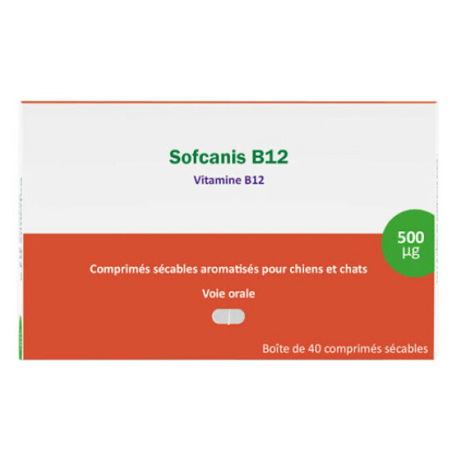 Complément alimentaire Sofcanis B12 pour chien et chat