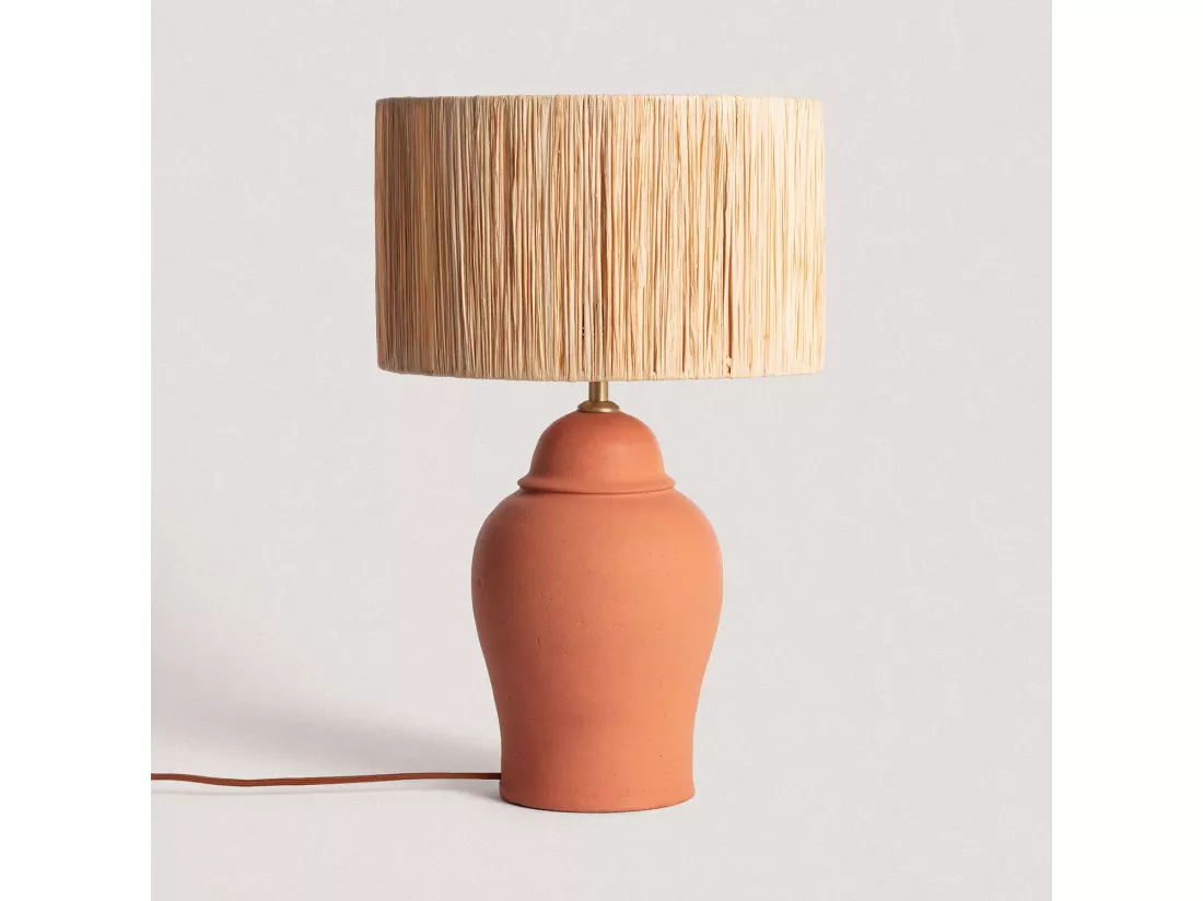Lampe à Poser Terracota Ilana ILUZZIA Naturel