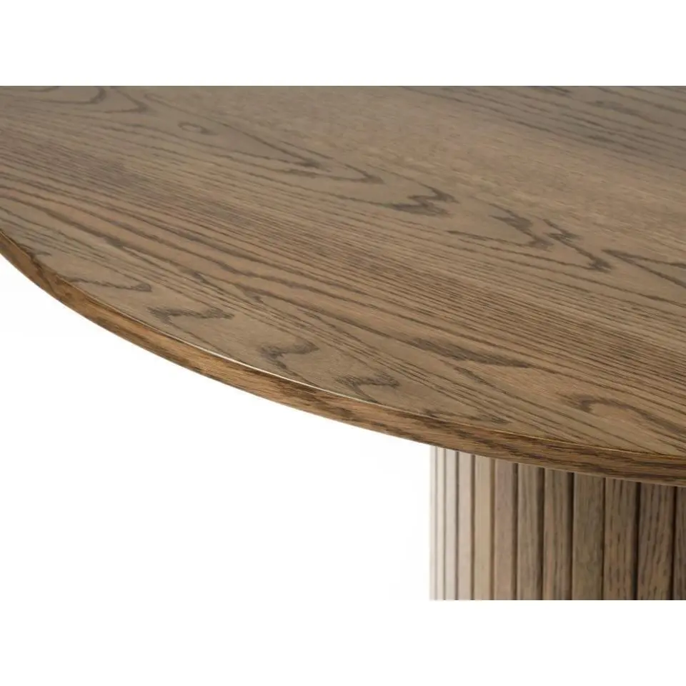 Eettafel Ø120cm Eikenhout - Smoked - Tafel Nola