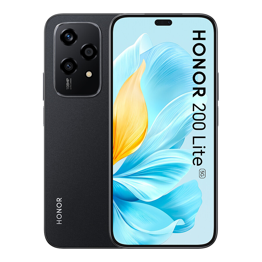 HONOR 200 Lite 5G (Noir) - 256 Go