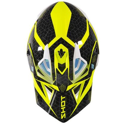 Casque cross Shot LITE - CORE - NEON YELLOW BLACK GLOSSY 2021 - Jaune / Noir