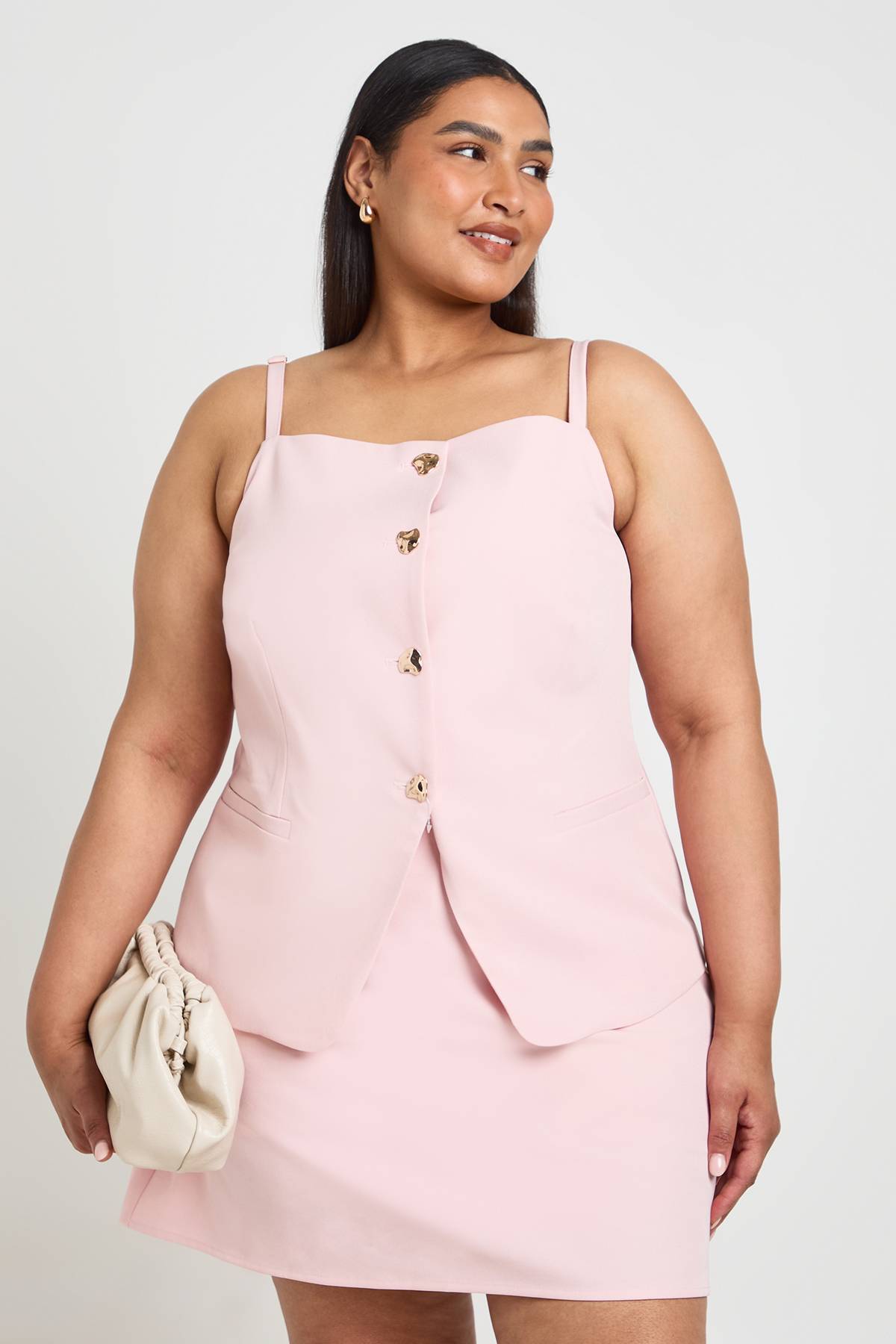 boohoo Jupe-short Ajustée Grande Taille