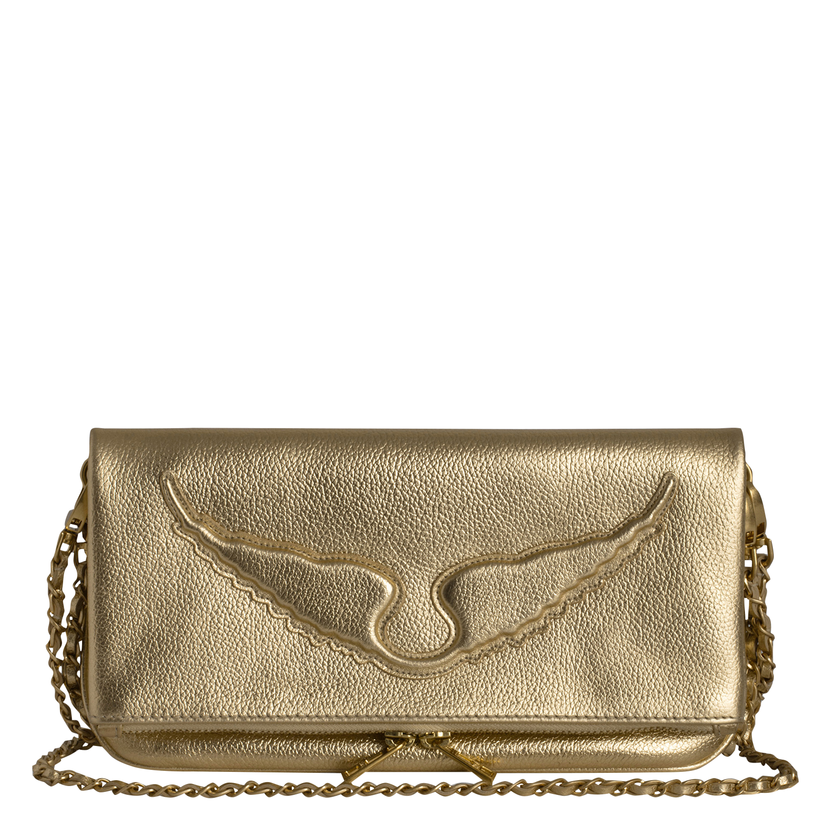 ROCK WINGS - Pochette en cuir | Jaune