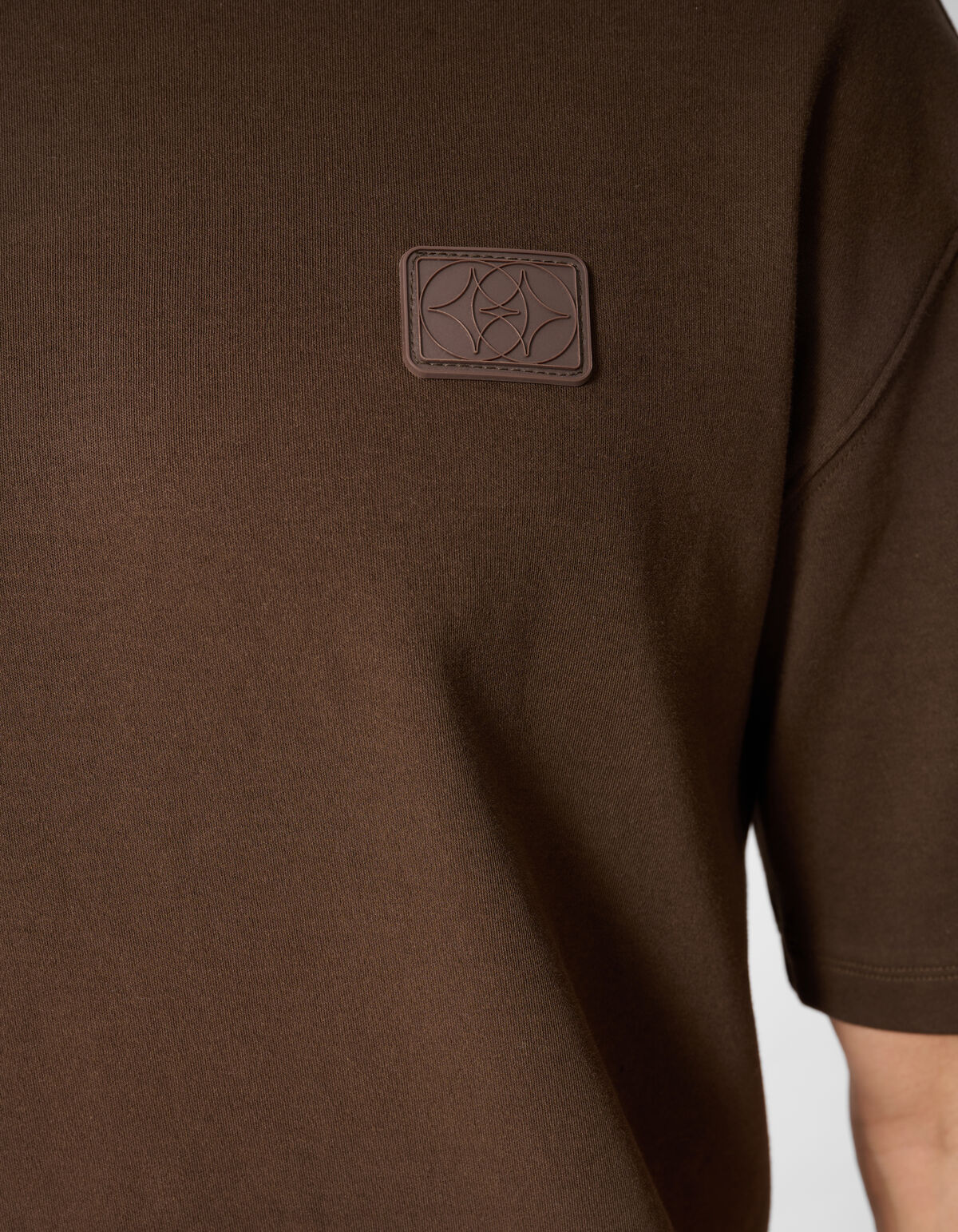 Spark Label T-shirt Donkerbruin