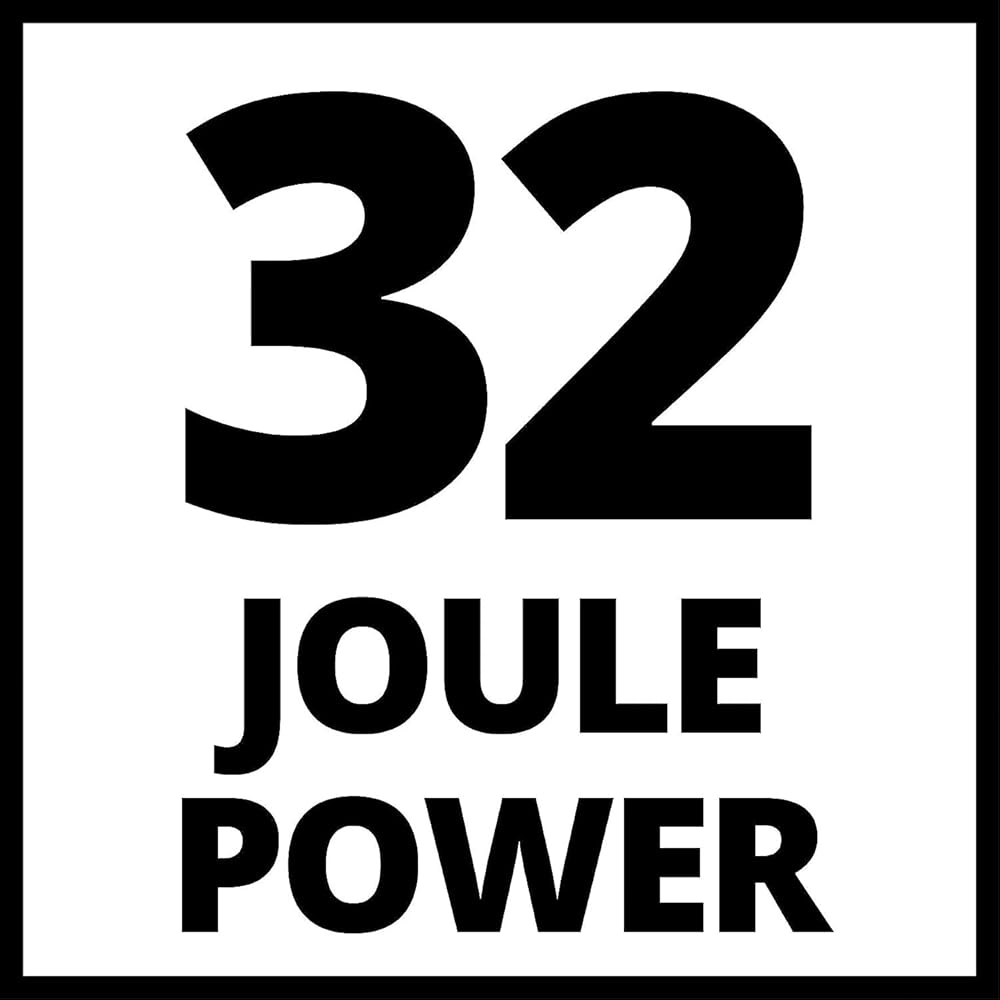 Einhell Marteau démolisseur TE-DH 32 (1 500 W, force de frappe de 32 J, mandrin SDS-max, poignée principale anti-vibration + revêtement souple Softgrip, vendu avec pointeau et burin plat + E-box) : Bricolage