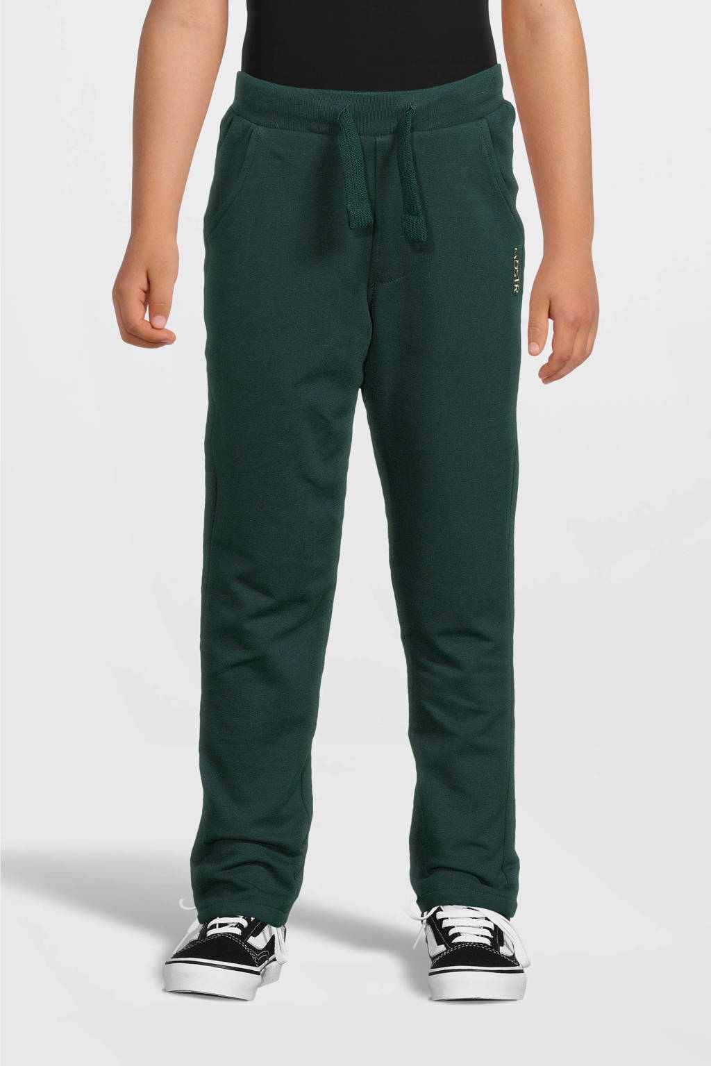 Moodstreet regular fit broek Boaz donkergroen