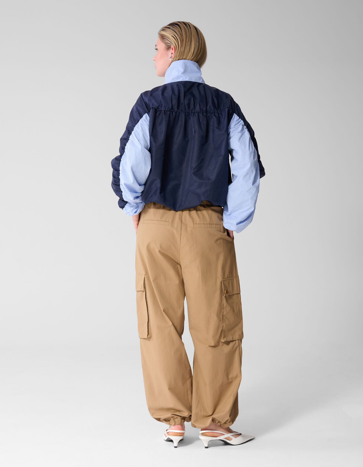 Loose Fit Cargo Broek Zand