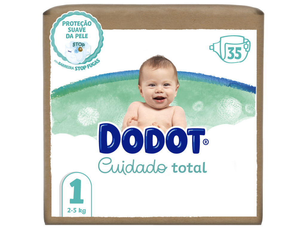 FRALDAS DODOT CUIDADO TOTAL T1 35 UN