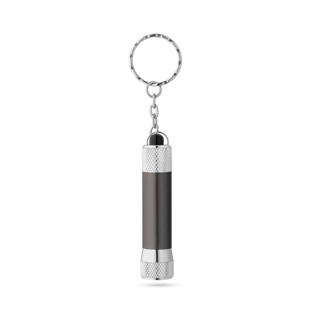 hi!dea 93141 - Porte-clés en aluminium avec lampe de poche 3 LED
