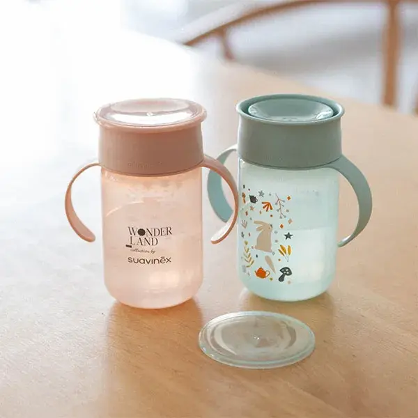 Suavinex, Wonderland, 360° Cup +12 meses - Rosa Wonderland - 340ml