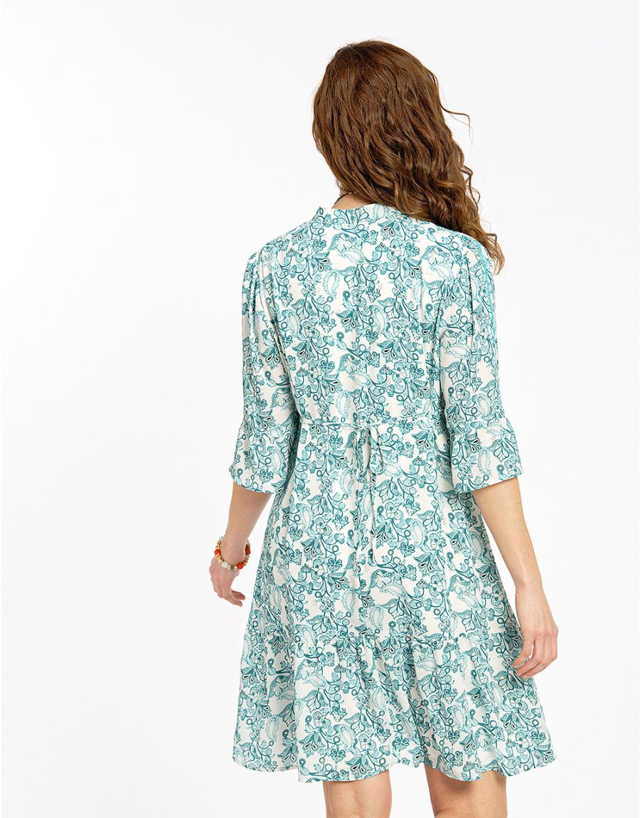 Robe habillée turquoise