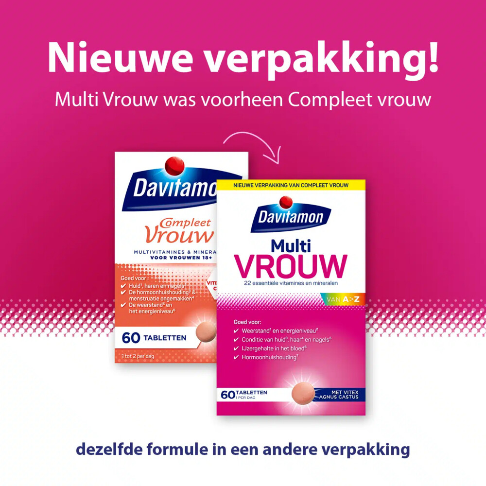 2x Davitamon Compleet Vrouw60 capsules